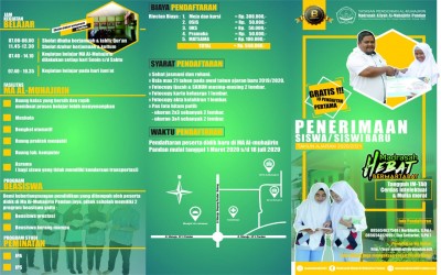 PENERIMAAN PESERTA DIDIK BARU MAS AL-MUHAJIRIN PANDAN TAHUN PELAJARAN 2020/2021